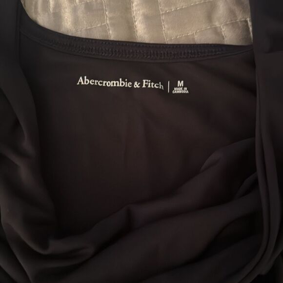 Abercrombie & Fitch Black open front  Bodysuit - Picture 2 of 4